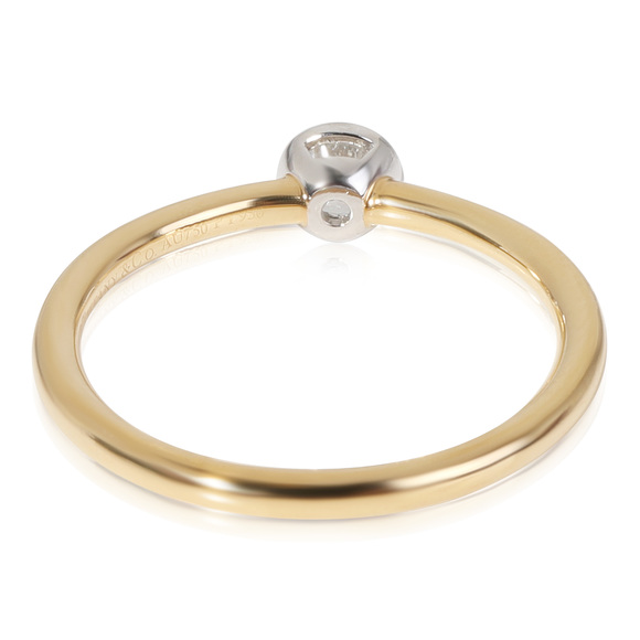 Tiffany & Co. Stackable Diamond Solitaire Ring  in 18K Yellow Gold - Picture 2 of 4